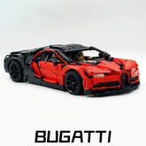 1: 8 Bugatti Chiron, Custom Modified Red+Black Edition (4031 PCS)